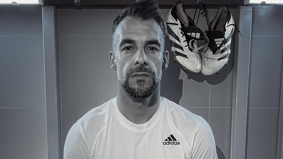 Negredo, en el vídeo de su retirada
