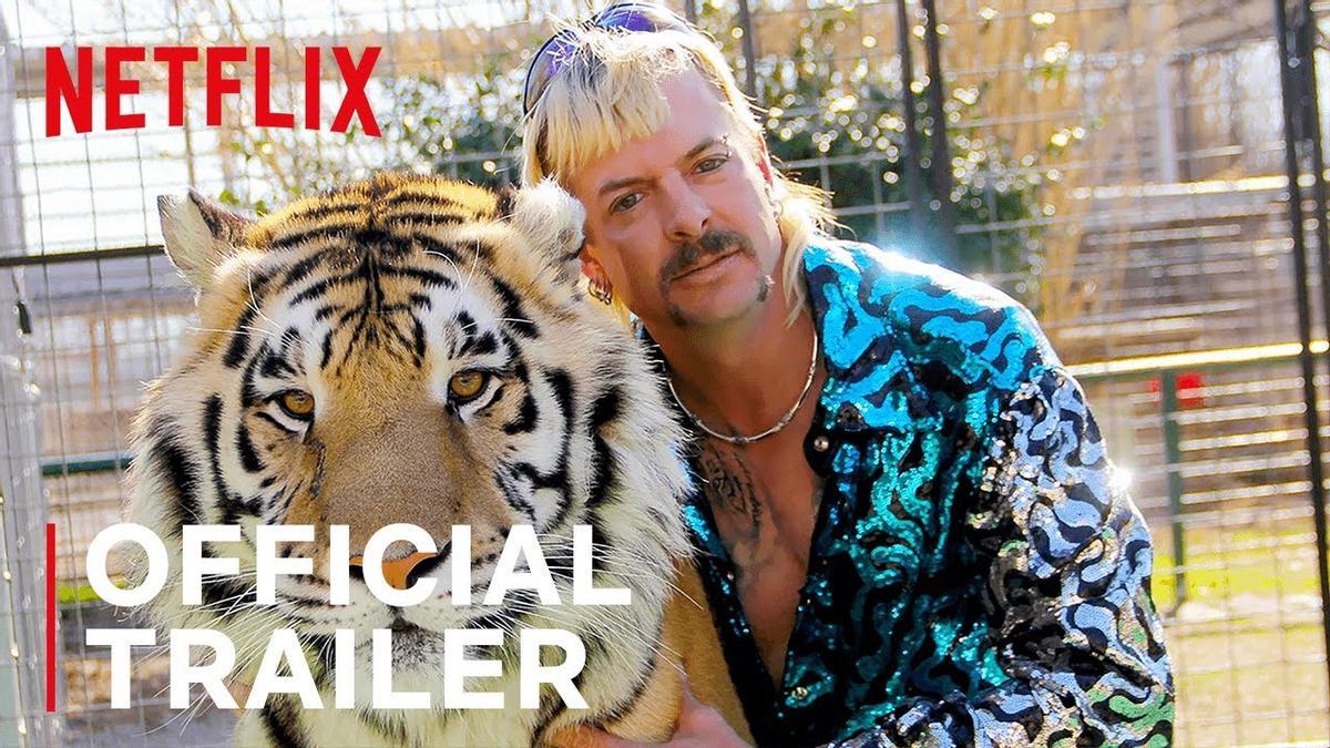 Imatge promocional del tràiler de Tiger King a Netflix