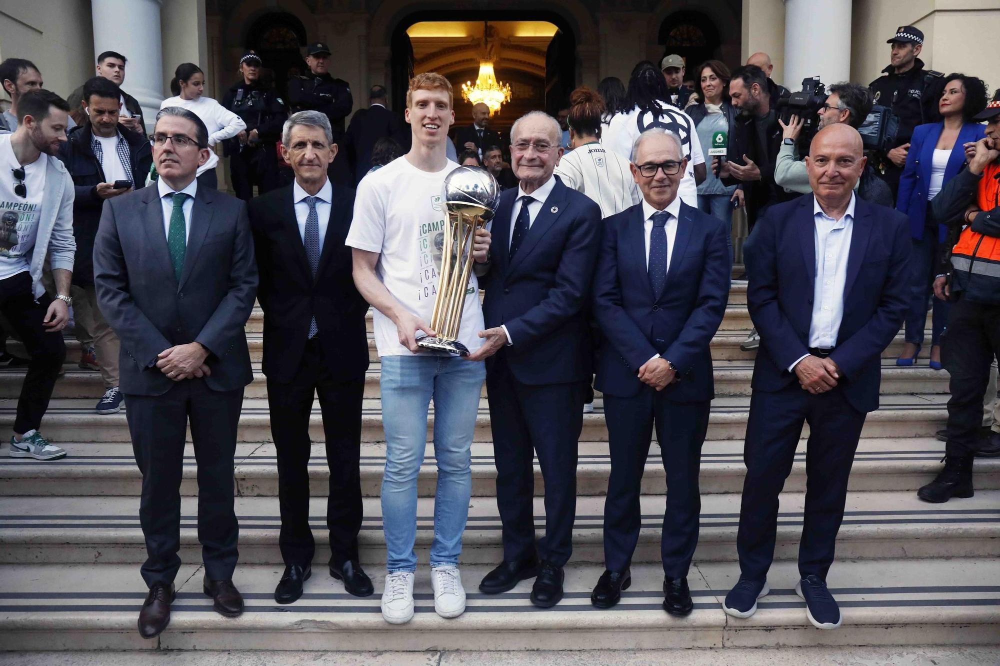 Málaga celebra con el Unicaja la conquista de la Copa del Rey de 2025