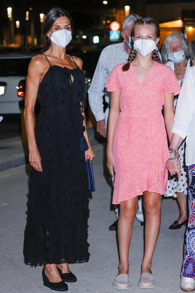 La reina Letizia y la princesa Leonor en Palma de Mallorca