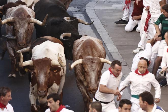 El sexto encierro de los Sanfermines 2022, en imágenes