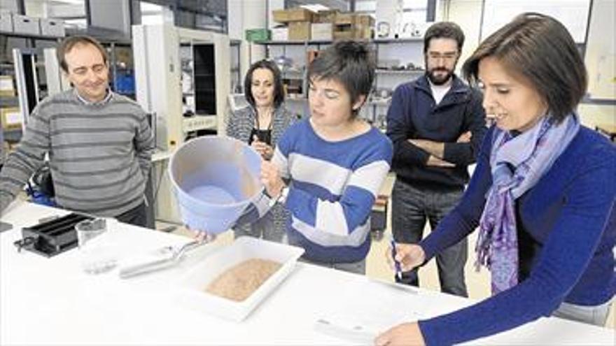 Científicos de la UJI crean un nuevo cemento con residuos cerámicos