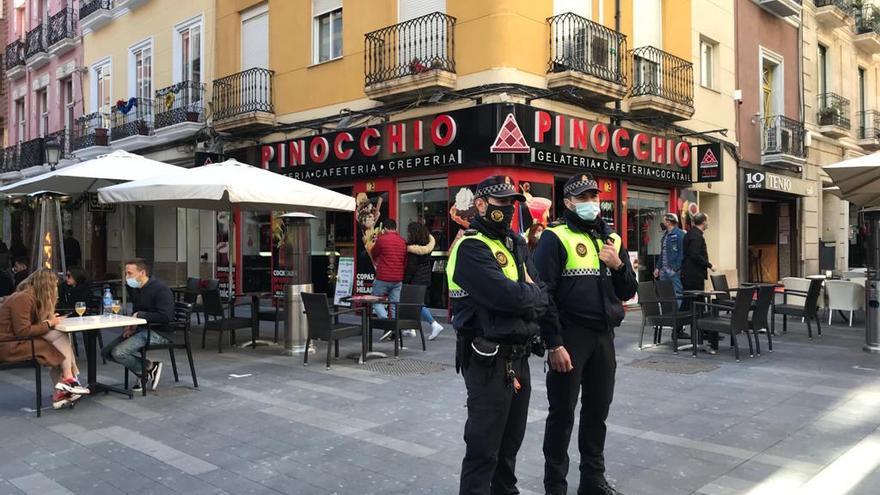 Alicante, vacía durante la Nochevieja del año Covid