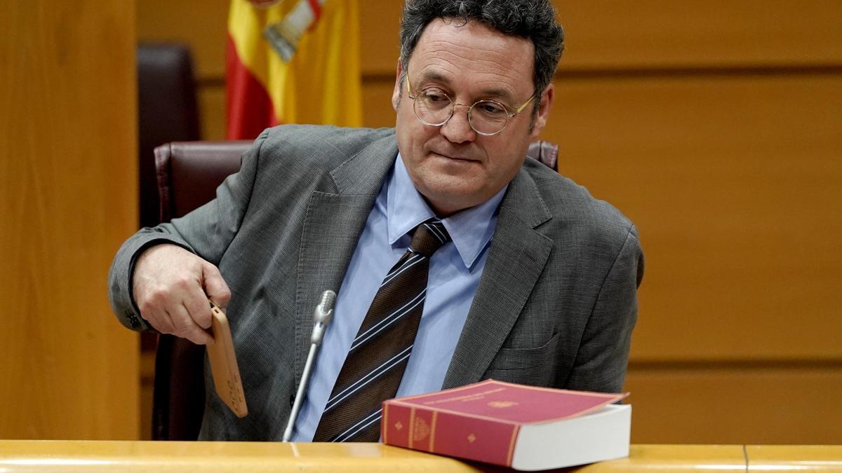 Álvaro García Ortiz, Fiscal General del Estado, durante su comparecencia en el Senado.