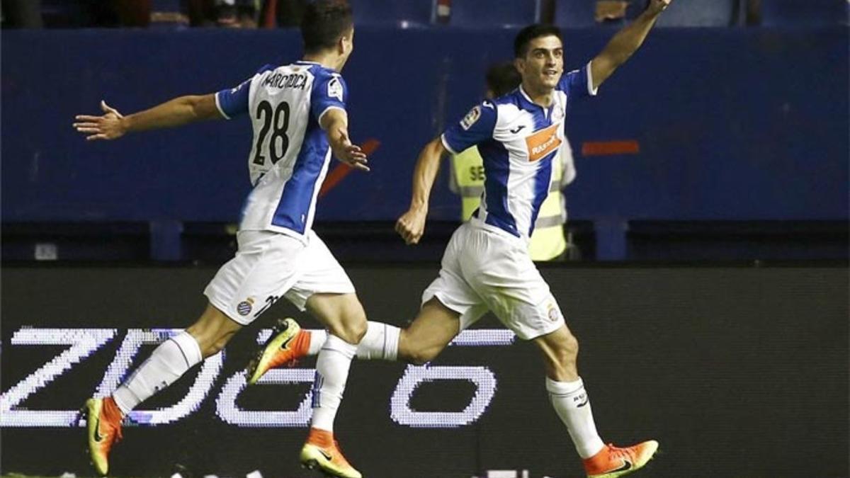 Gerard Moreno, celebrando su gol ante Osasuna