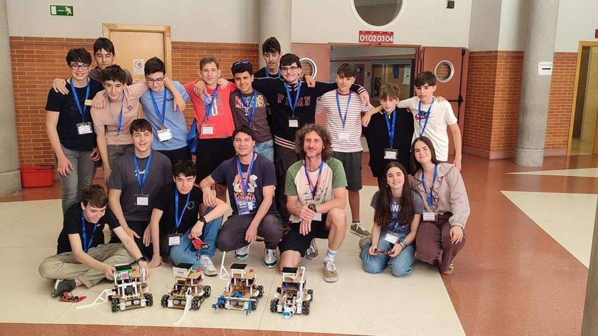 Los equipos aragoneses que han despuntado en España en la categoría novel de la Eurobot Spain 2026.