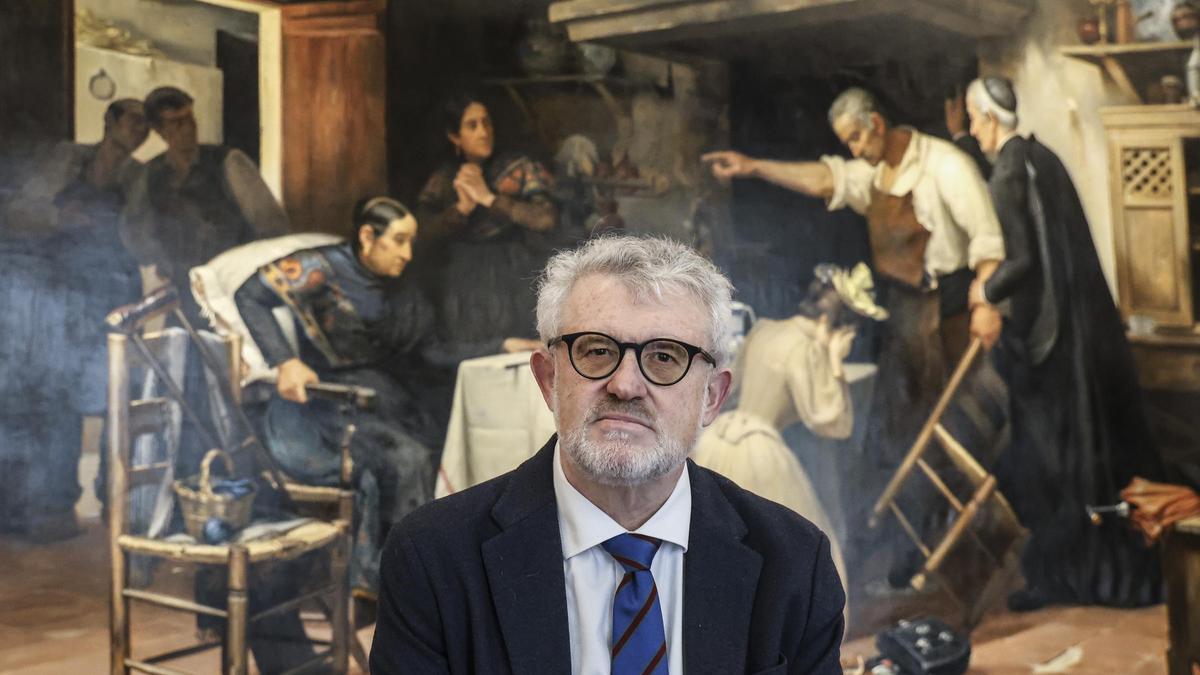 El director del Museo del Prado, Miguel Falomir, ayer en el Mubag