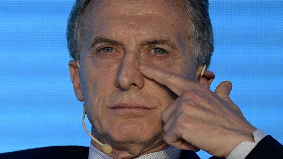 El presidente argentino maurico macri