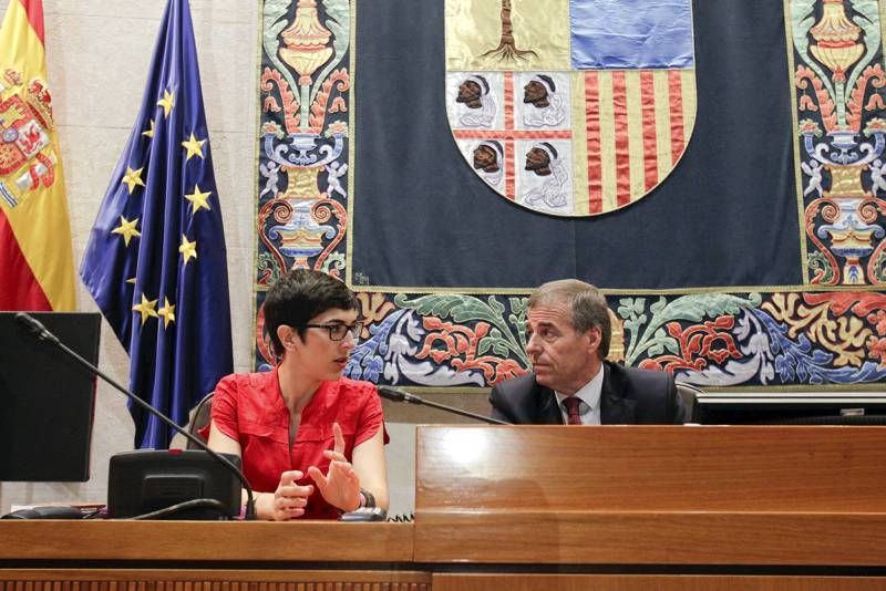 Pleno de investidura en las Cortes de Aragón