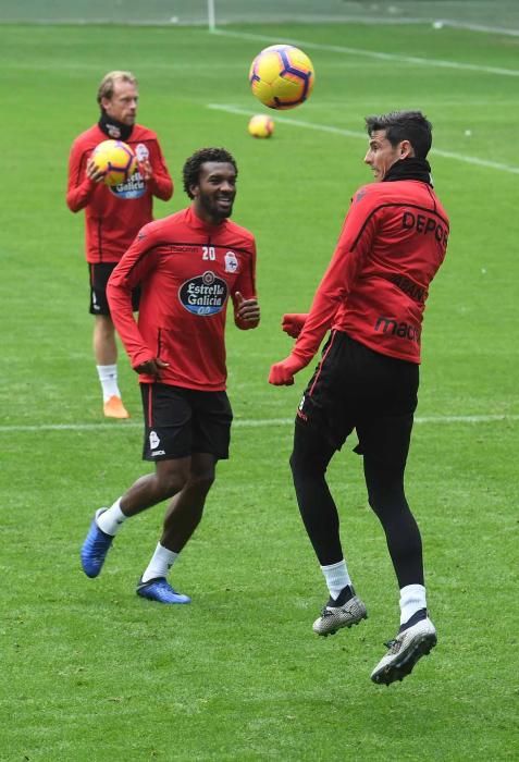 Entrenamiento en Riazor (20/12/18)