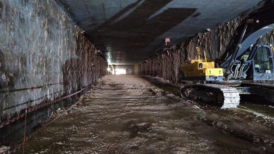 Zona del túnel en la que ha terminado la excavación