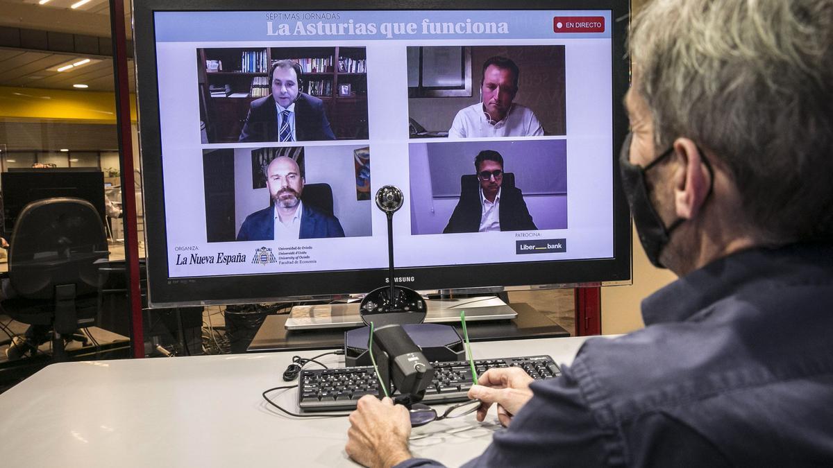 Un momento de la charla virtual en La Asturias que Funciona