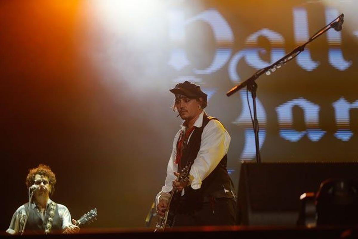 Johnny Depp ha actuado junto a su grupo Hollywood Vampires en el Rock in Rio celebrado en Rio de Janeiro