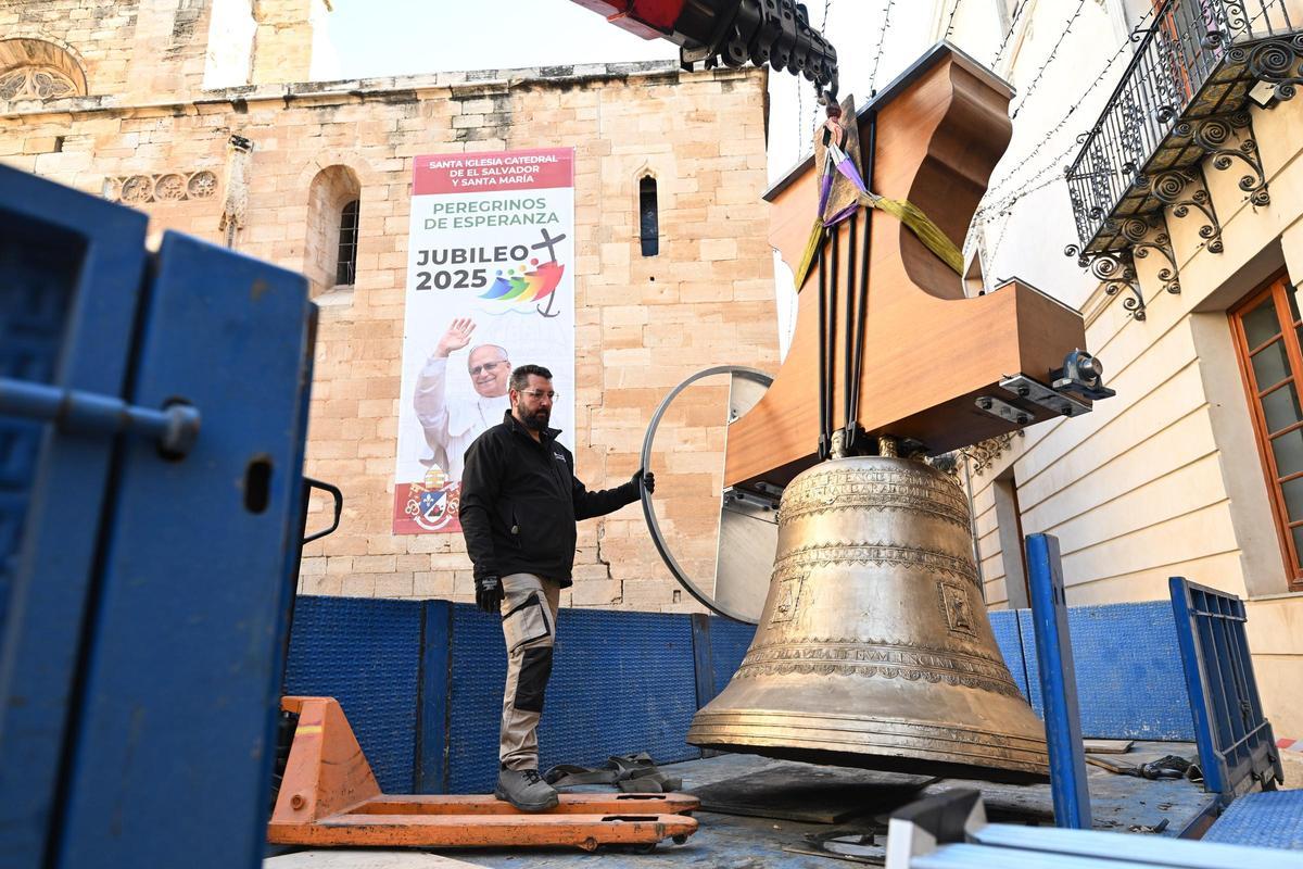 Así han quedado las campanas de la Catedral de Orihuela tras su restauración