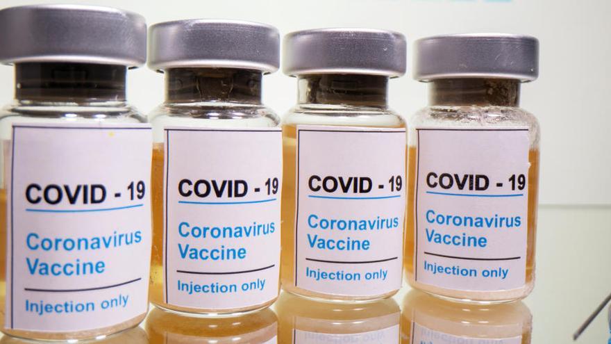 Una representación de la vacuna del coronavirus.