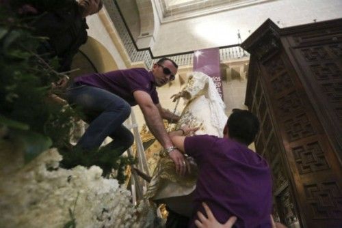La Santa Cruz de Alicante recupera a su Virgen de los Dolores