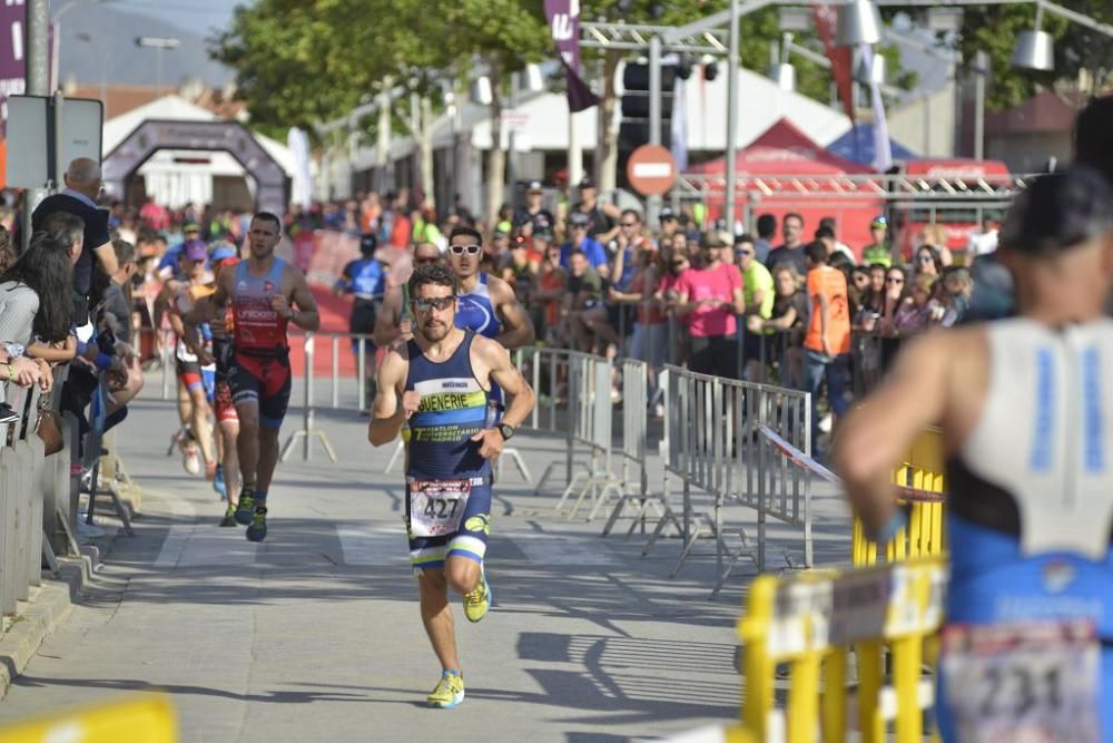 Llegada a la meta del Triatlón Villa de Fuente Álamo