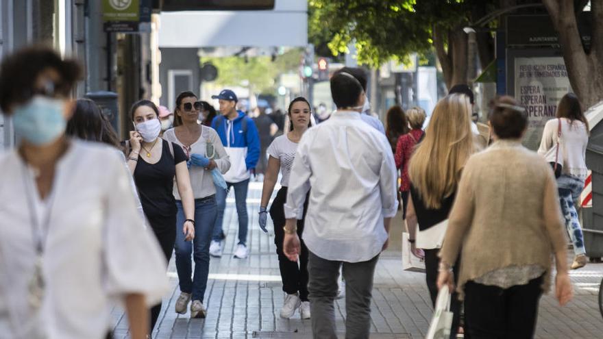 La calle Colón, el lunes.