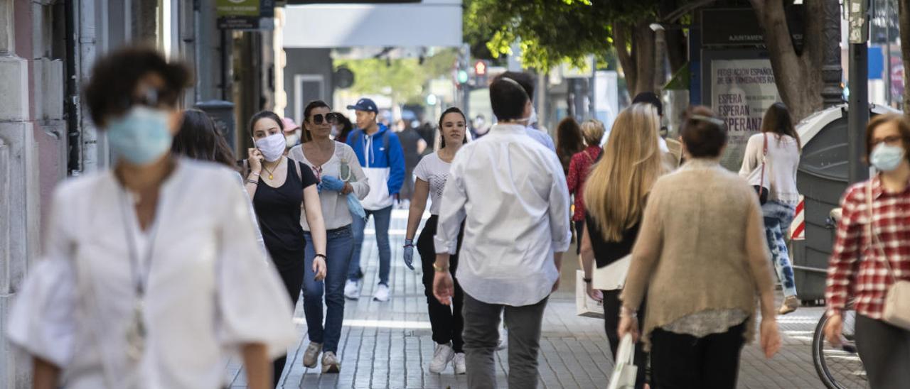 La calle Colón, el lunes.