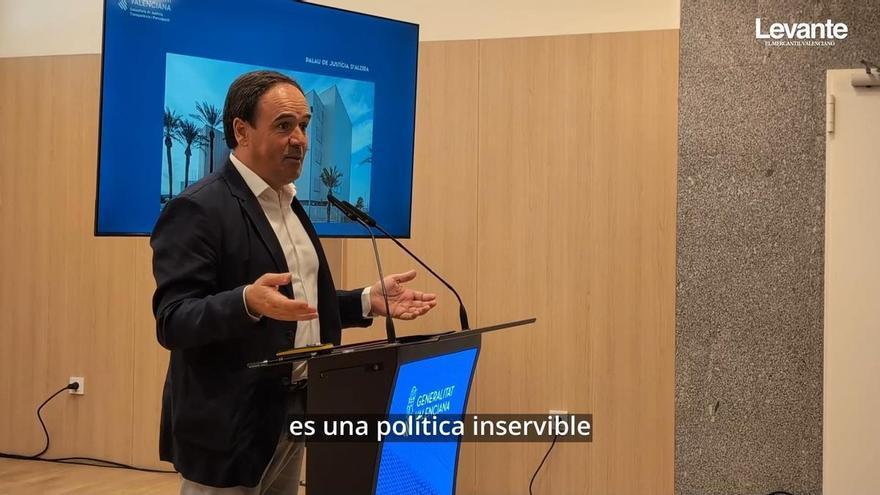 El nuevo Palacio de Justicia de Alzira zanja el 'problema histórico' de dispersión y falta de espacio