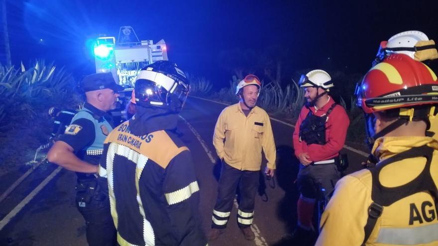 Un incendio en Guía calcina una hectárea de pastos y monte bajo