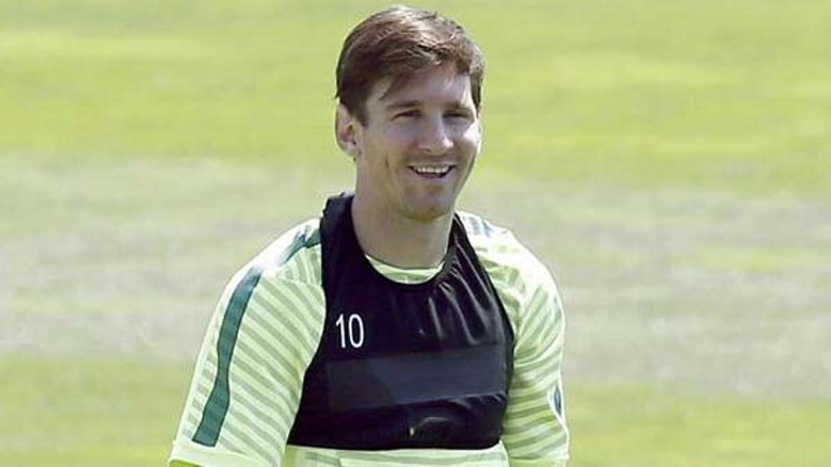 Messi, sonriente y preparado para la Juventus