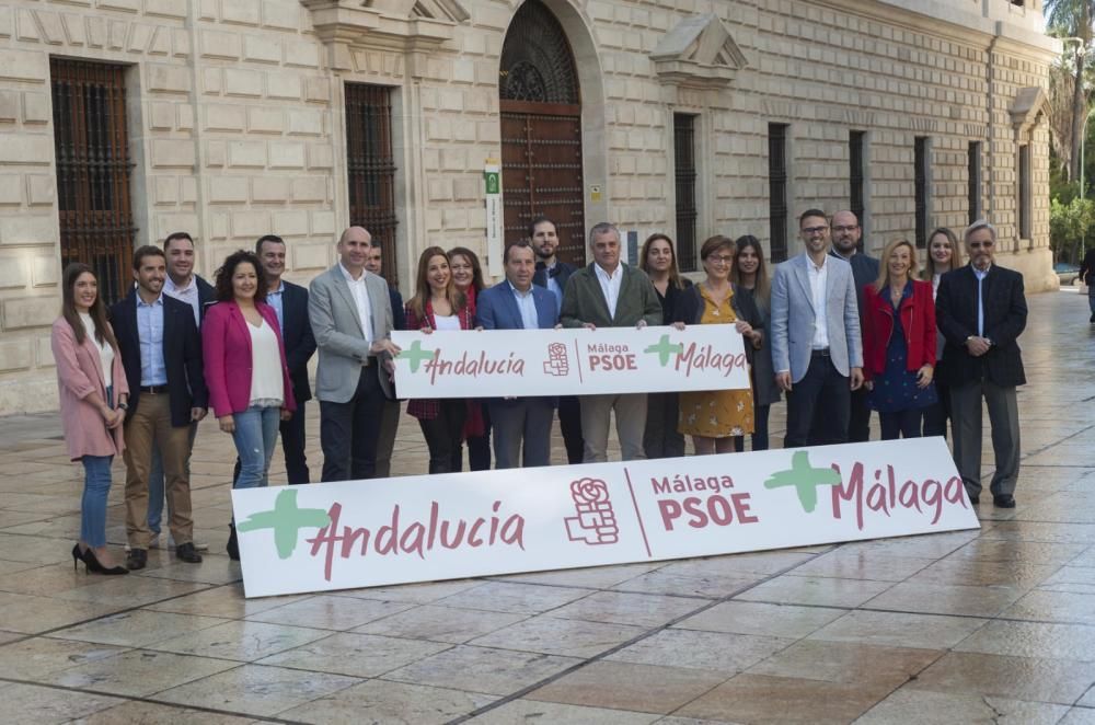 Presentación de los candidatos del PSOE de Málaga a las elecciones autonómicas