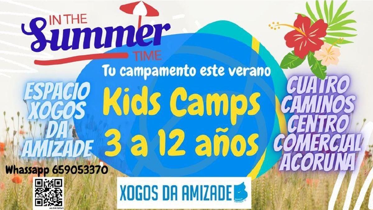La propuesta de campamentos de Xogos da Amizade para este verano tendrá como punto de partida el nuevo local del centro en Cuatro Caminos Centro Comercial.
