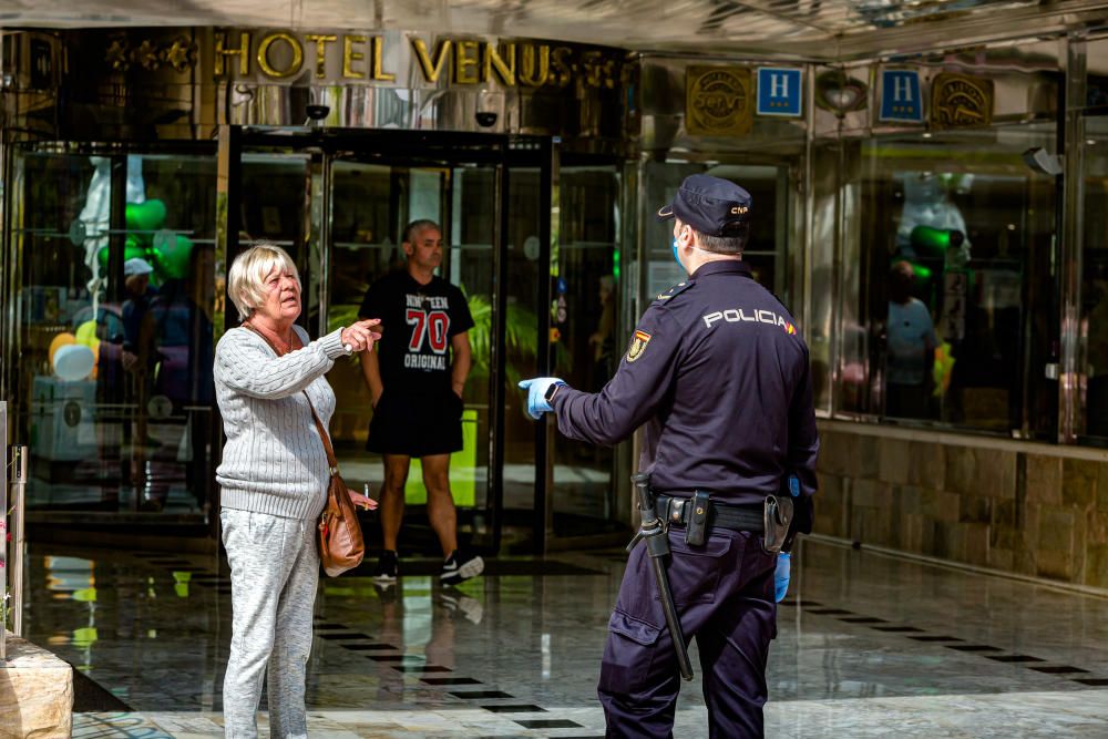 Así se vive el estado de alarma en Benidorm