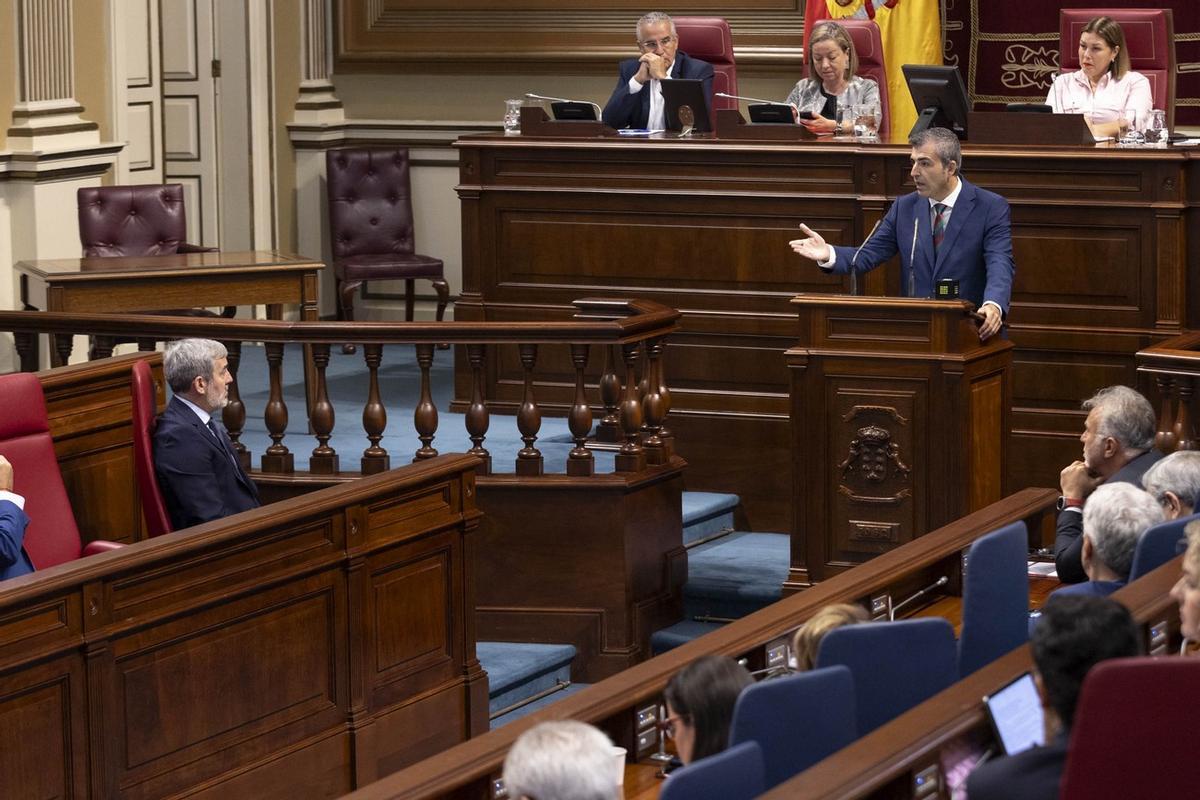 Segunda sesión del debate de investidura del Parlamento de Canarias.