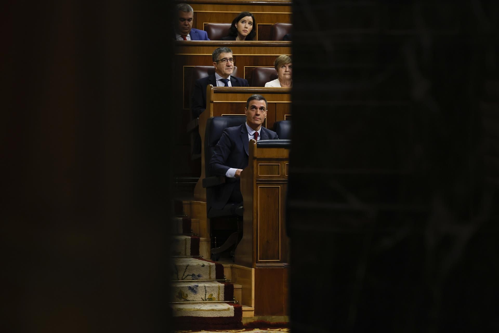Pedro Sánchez, durante un Pleno en el Congreso de los Diputados.