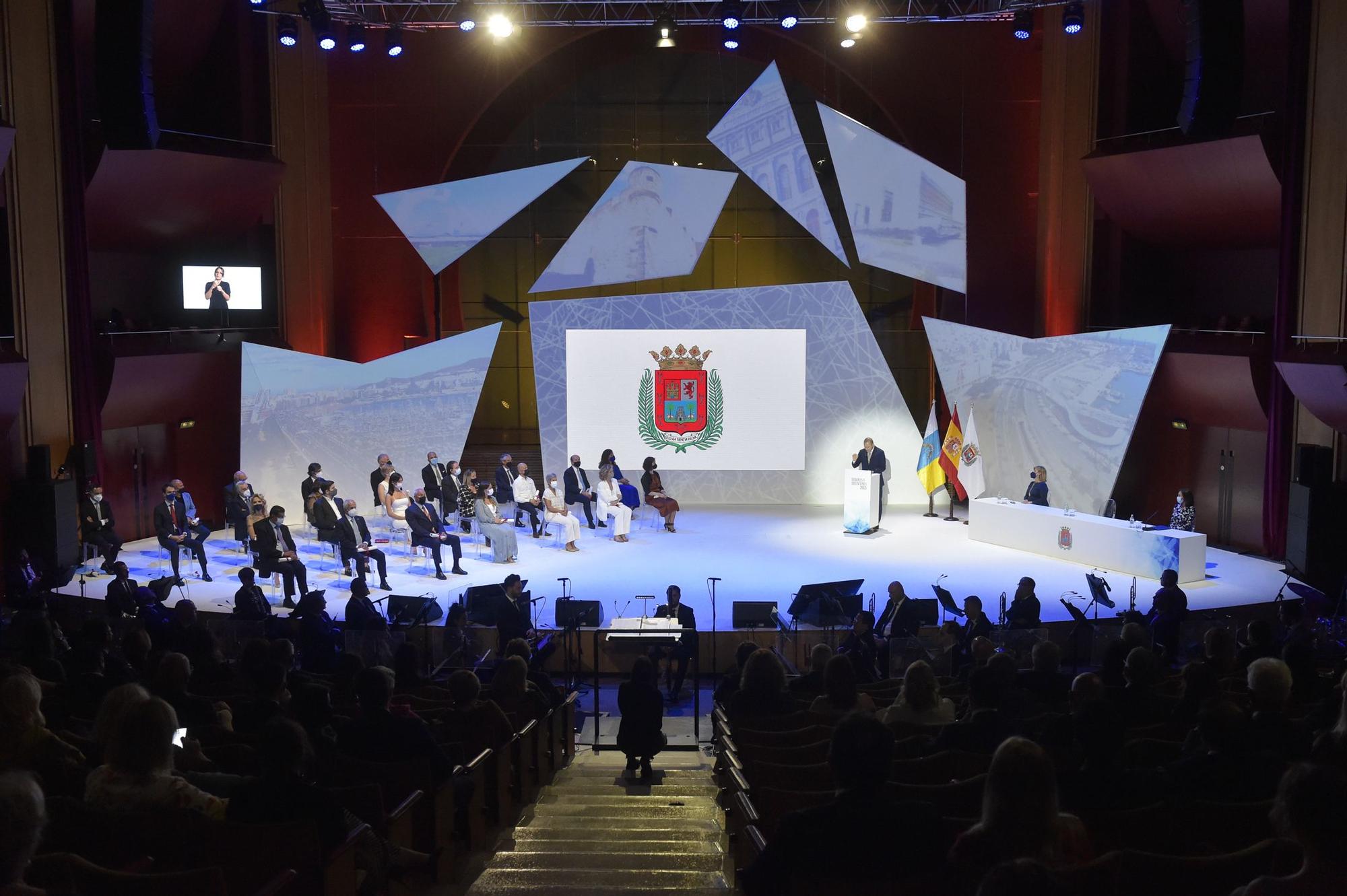 Entrega de distinciones del Ayuntamiento de Las Palmas de Gran Canaria en las Fiestas Fundacionales 2021