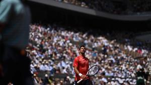 Djokovic, en su estreno en Roland Garros.