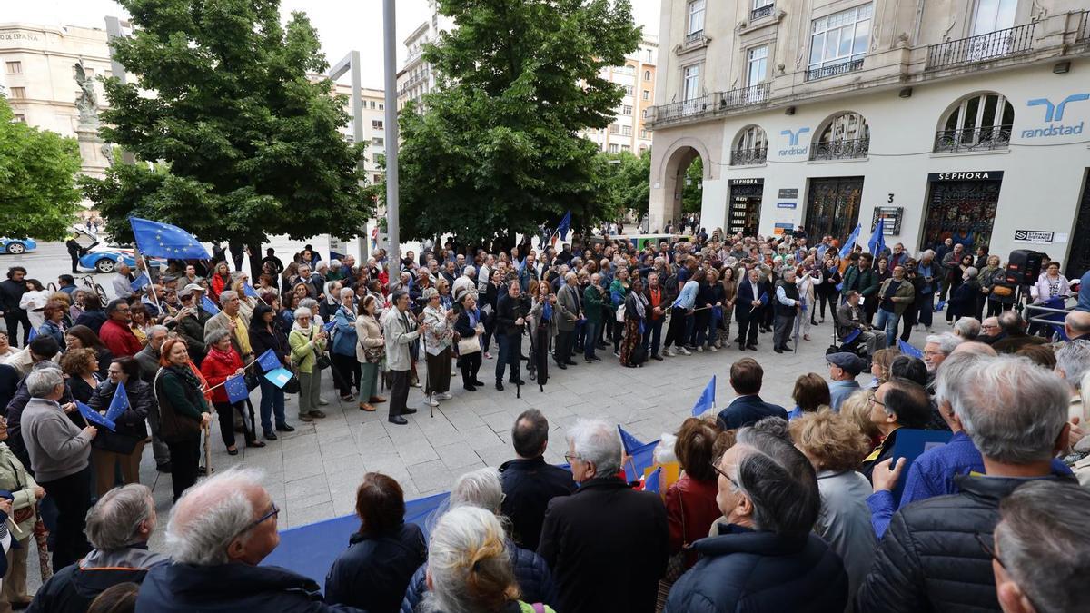 En imágenes | Así ha sido la concentración con motivo del Día de Europa en Zaragoza