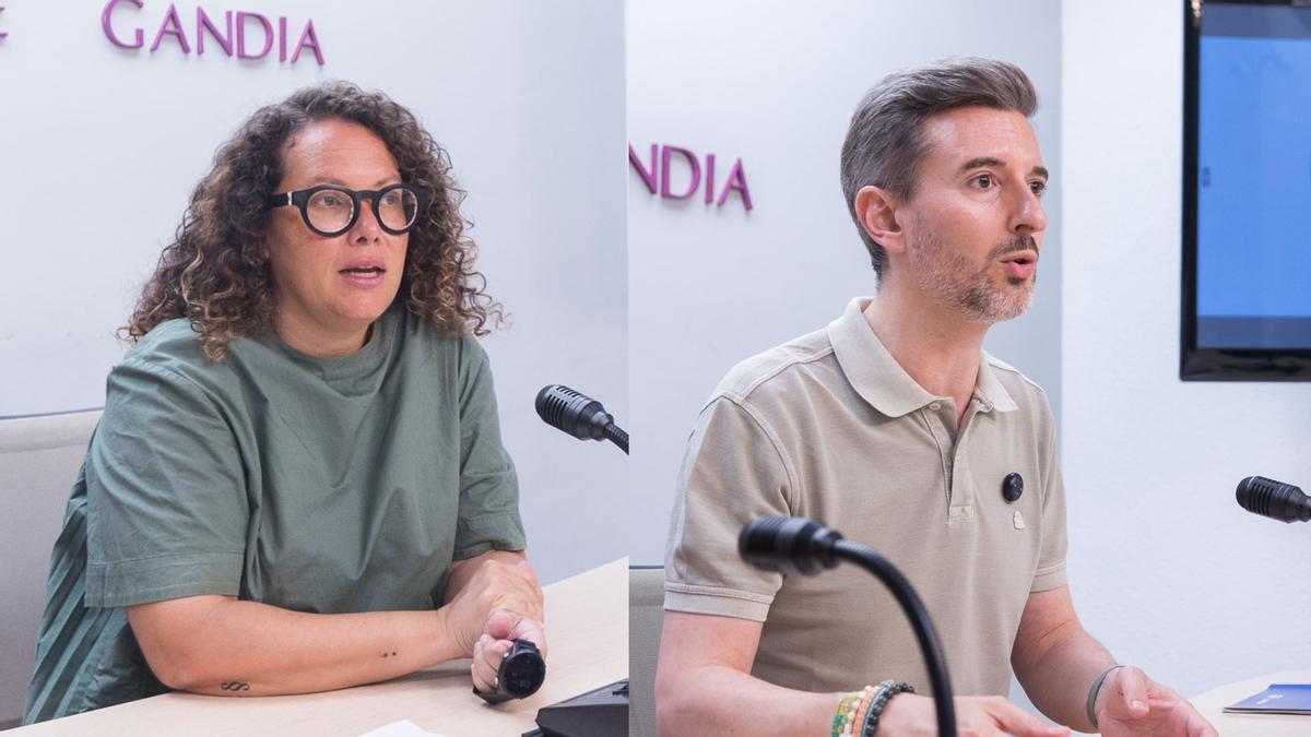 A la izquierda, Alícia Izquierdo, y a la derecha, Víctor Soler.