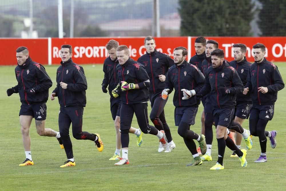 Entrenamiento del Sporting