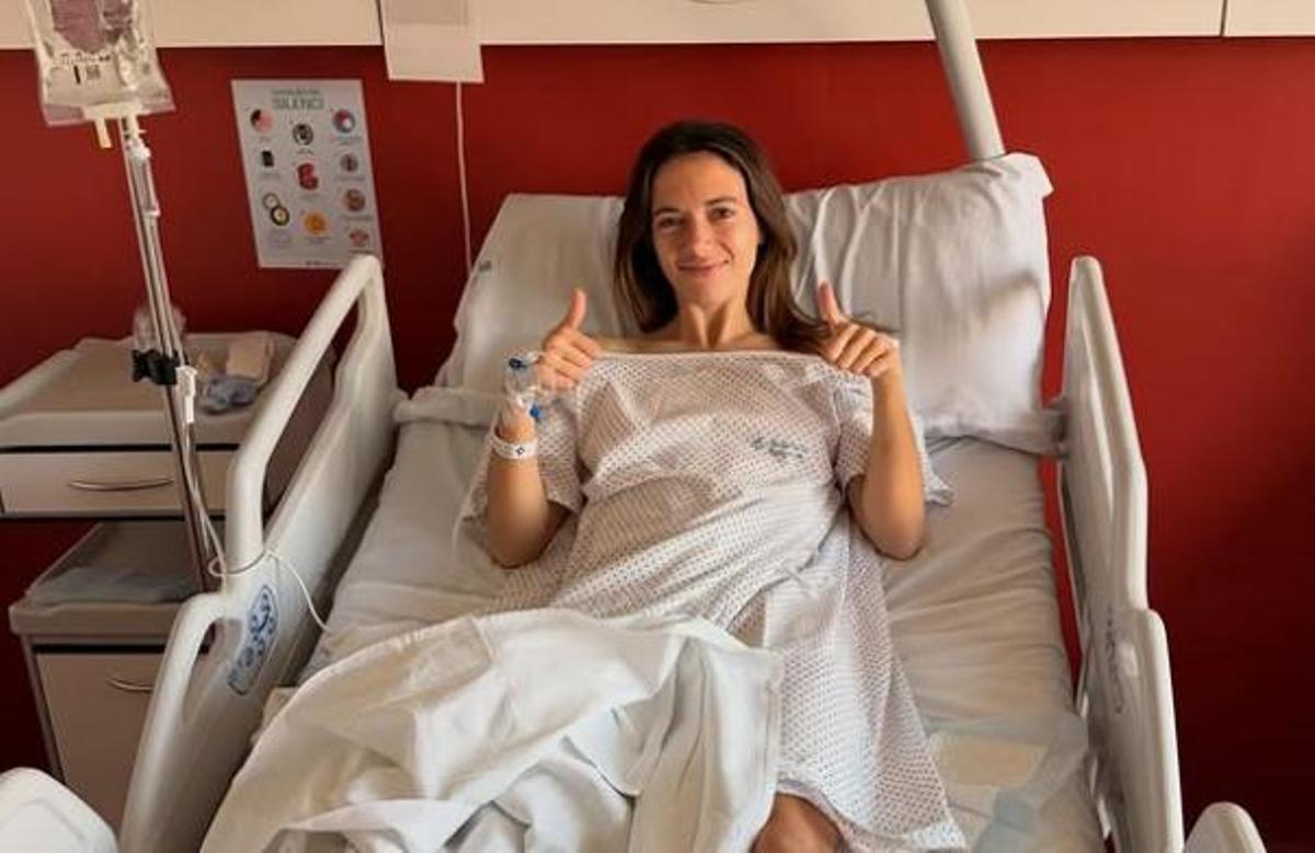 Aitana Bonmatí en el Hospital.