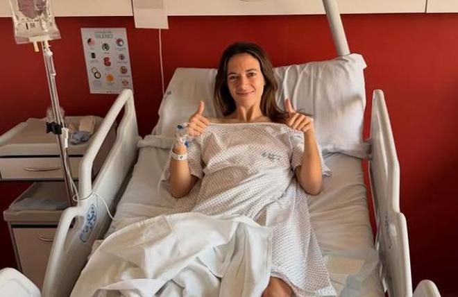Aitana Bonmatí en el Hospital.