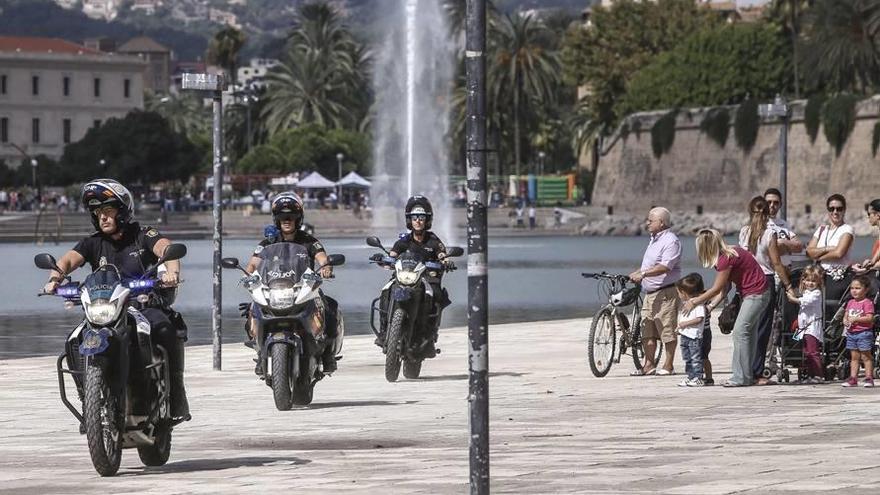 Un momento de la exhibición policial del año pasado en Palma.