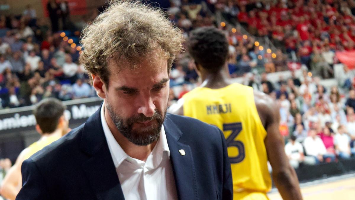 Roger Grimau, durante el duelo ante UCAM Murcia