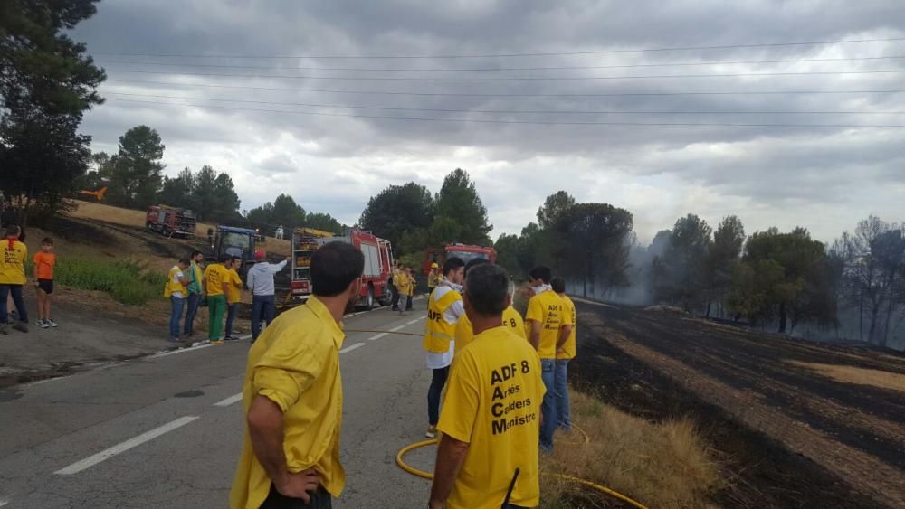 Segon incendi forestal a Artés