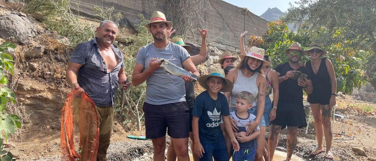 Pequeña celebración del Charco en La Aldea