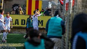 Van den Heerik, celebrando un gol