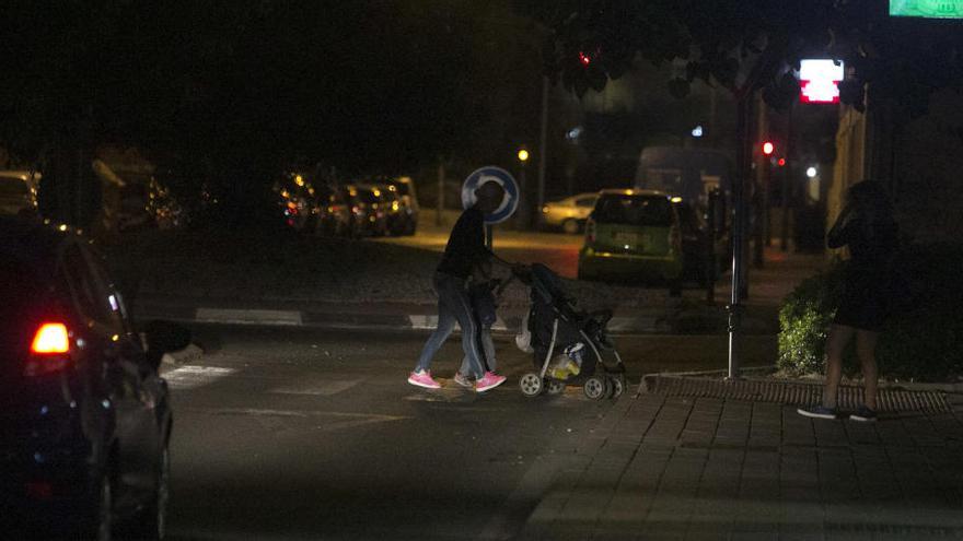 Imagen de archivo de mayo de 2017, cuando hubo un apagón en varias calles de Princesa Mercedes