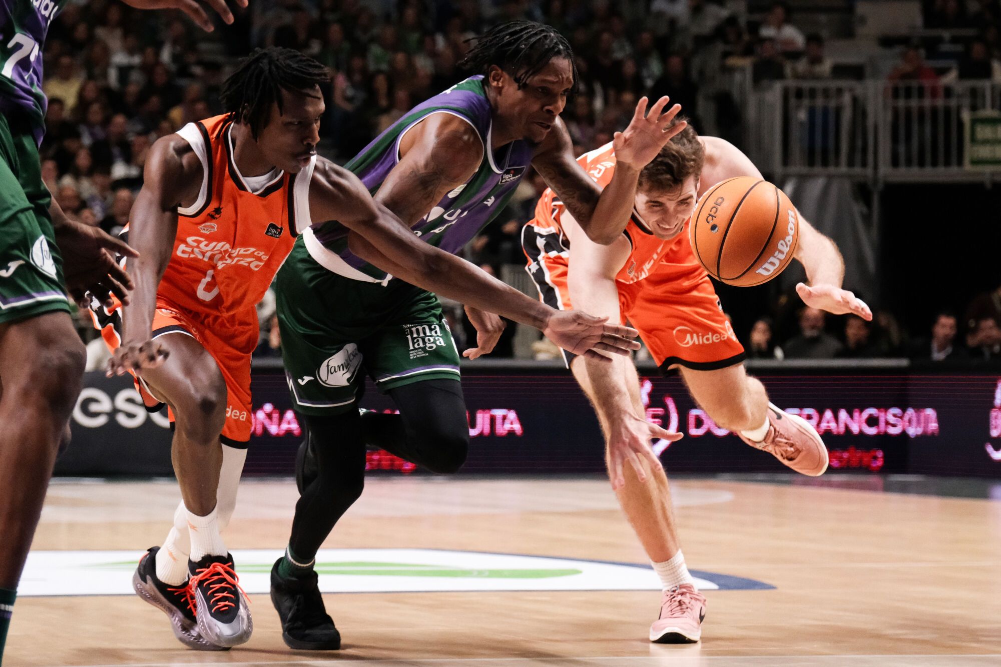 18/1/25, Malaga - Palacio Deportes Martin Carpena.  Semana 17 Liga ACB.  UNICAJA vs Valencia :  (Fotografía: Gregorio Marrero/La Opinion)