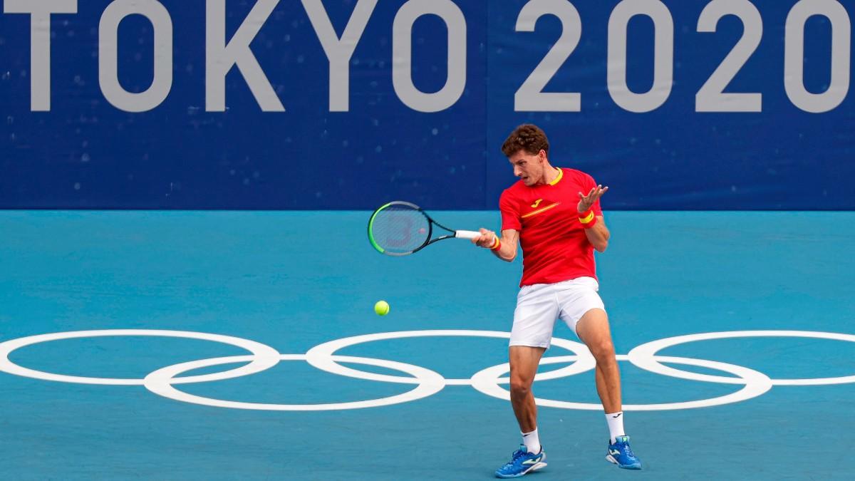 Pablo Carreño, en acción en Tokio