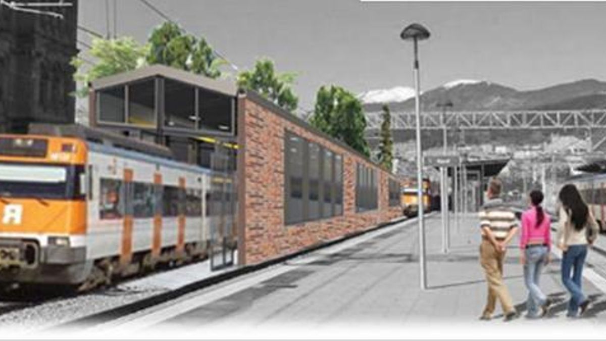 Imagen de la futura Base de Mantenimiento, junto a la estación de Ripoll.