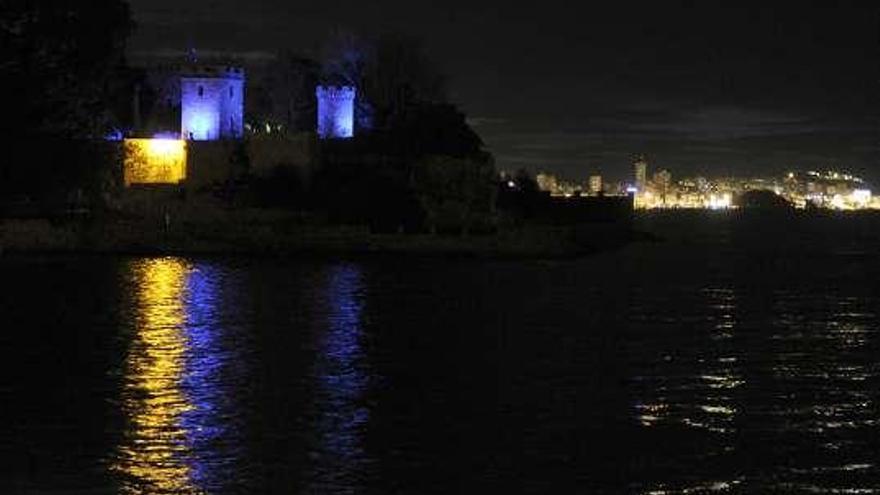 El Castillo de Santa Cruz de Oleiros con el Día Mundial contra la Diabetes