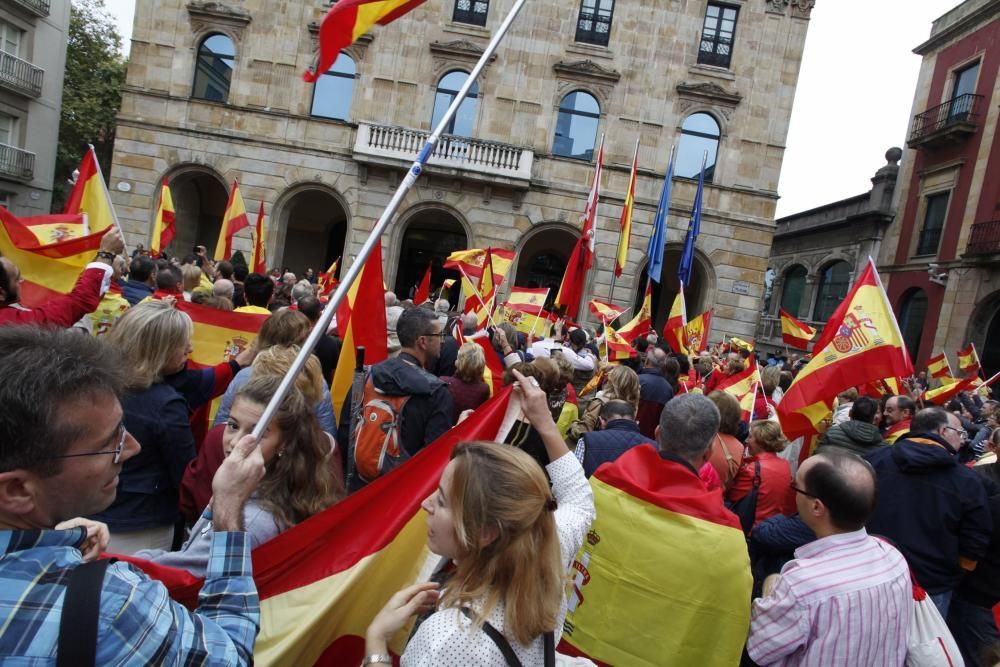 Manifestación en Gijón por la unidad de España