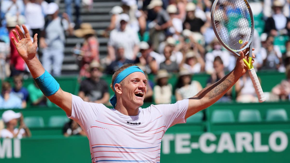 Alejandro Davidovich celebra su victoria ante Taylor Fritz.